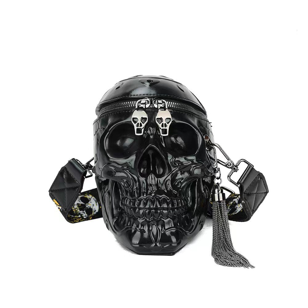 Dark Skull Tassel Shoulder Crossbody Bag