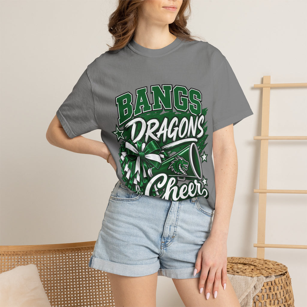 Cheer Squad T‑Shirt — “Bangs Dragons Cheer” Spirit Tee