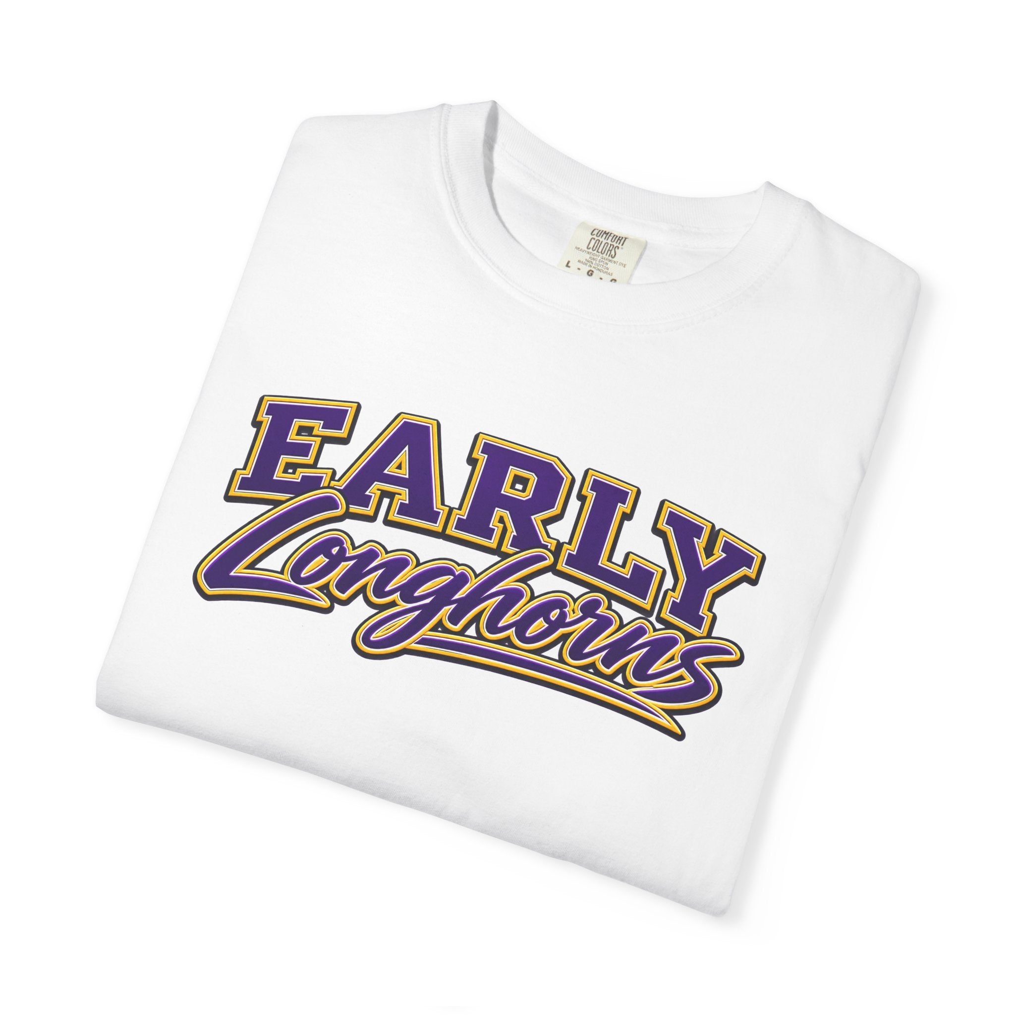 Early Longhorns T-Shirt — Family Football Back Design (EMAIL FOR A DESIGN THAT HAS YOUR NAME AND #)