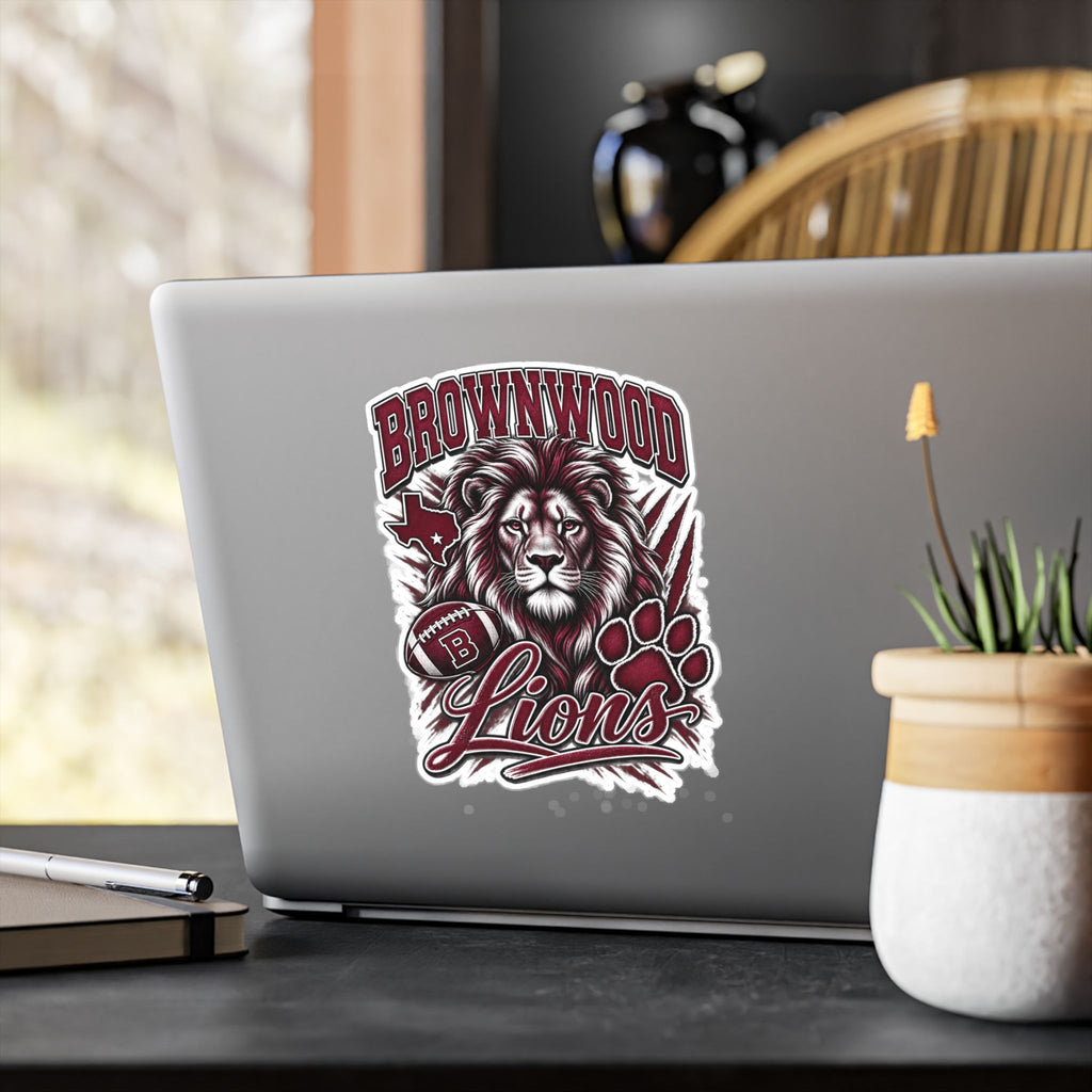 Brownwood Lions Kiss-Cut Vinyl Decals