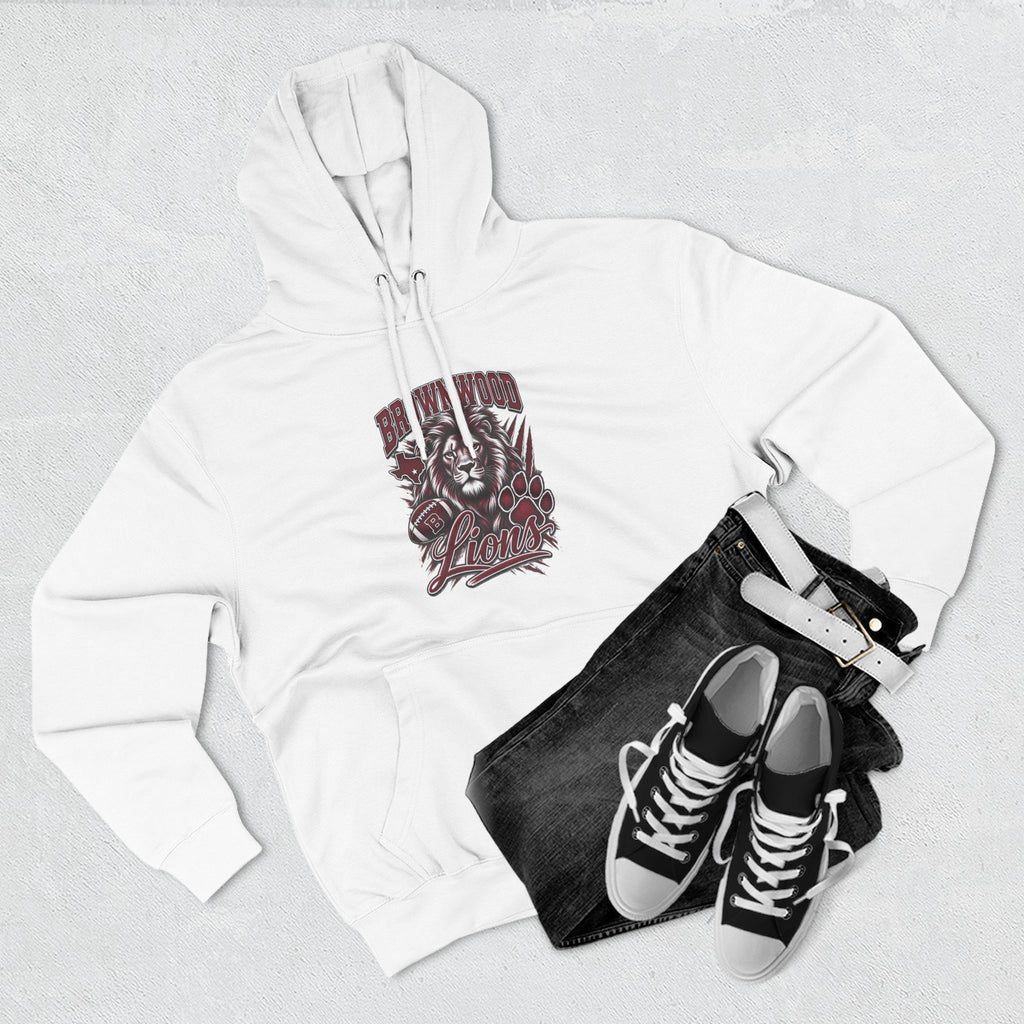 Brownwood Lions Three-Panel Fleece Hoodie