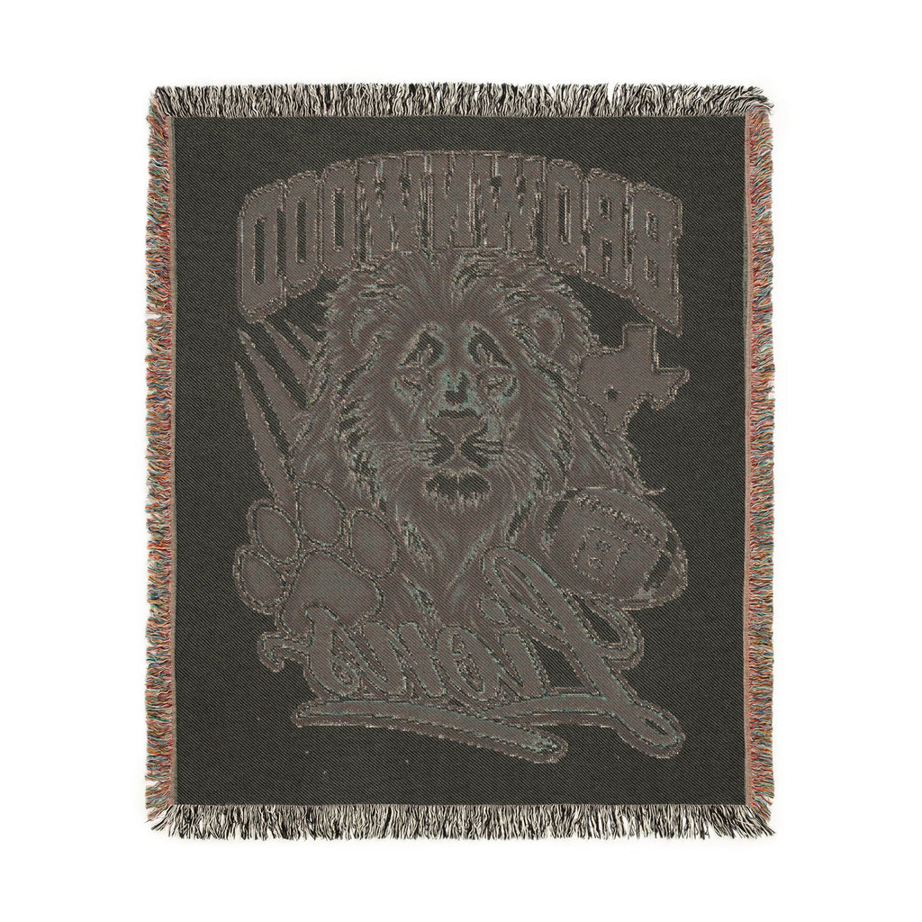 Brownwood Lions Woven Blanket