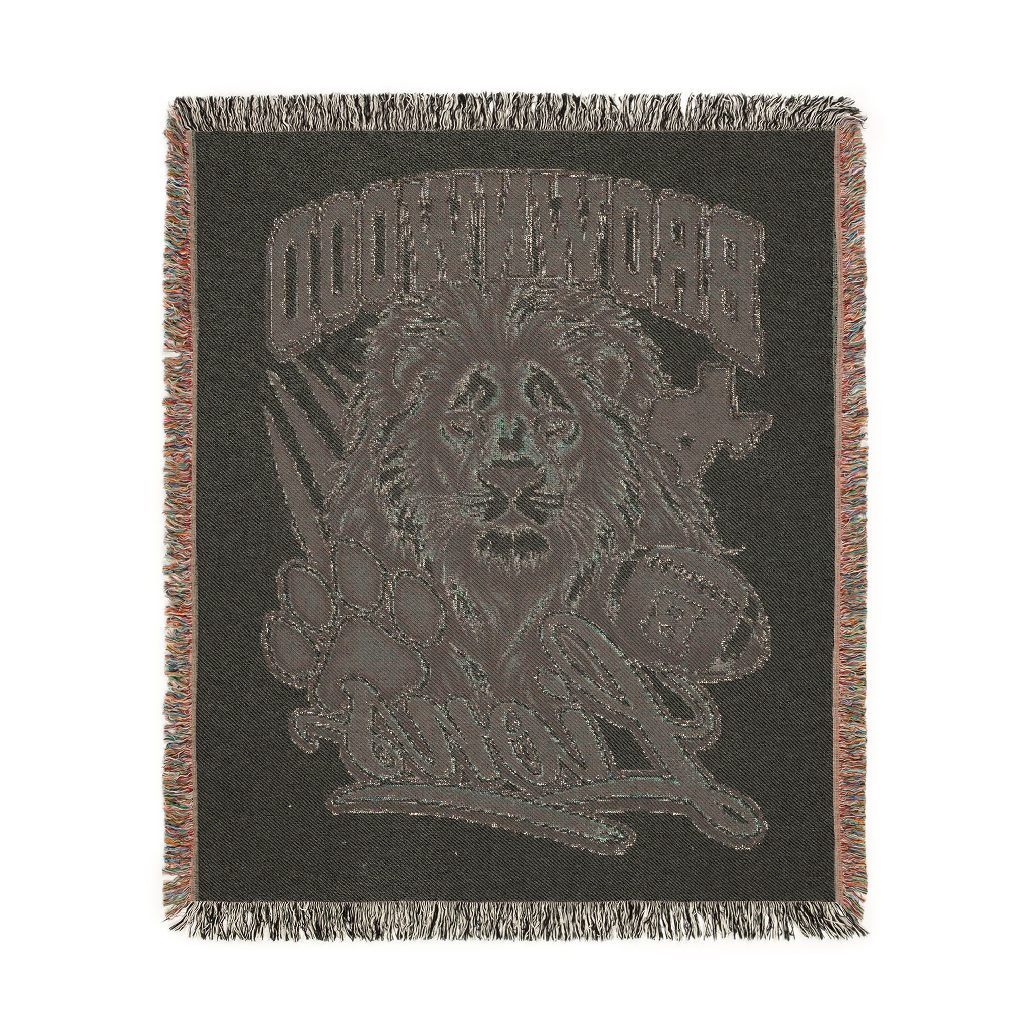 Brownwood Lions Woven Blanket