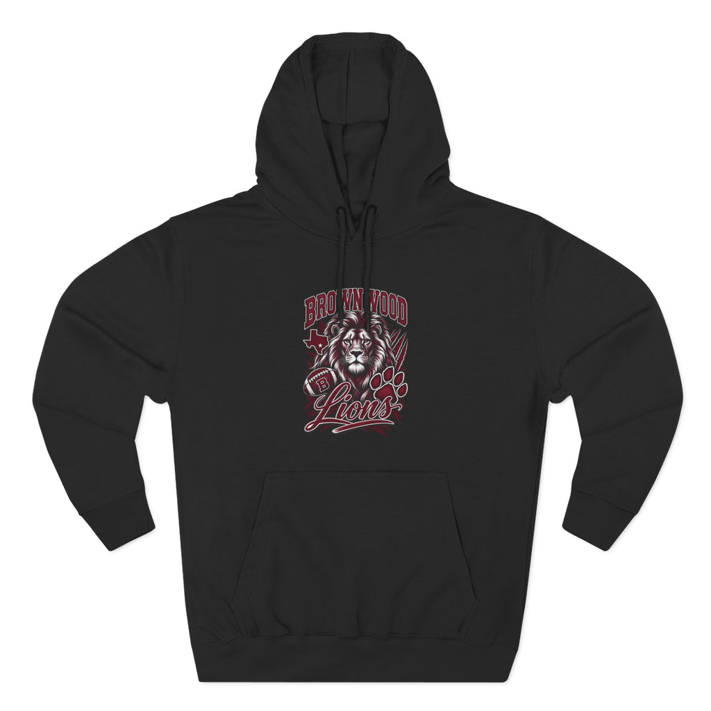 Brownwood Lions Three-Panel Fleece Hoodie