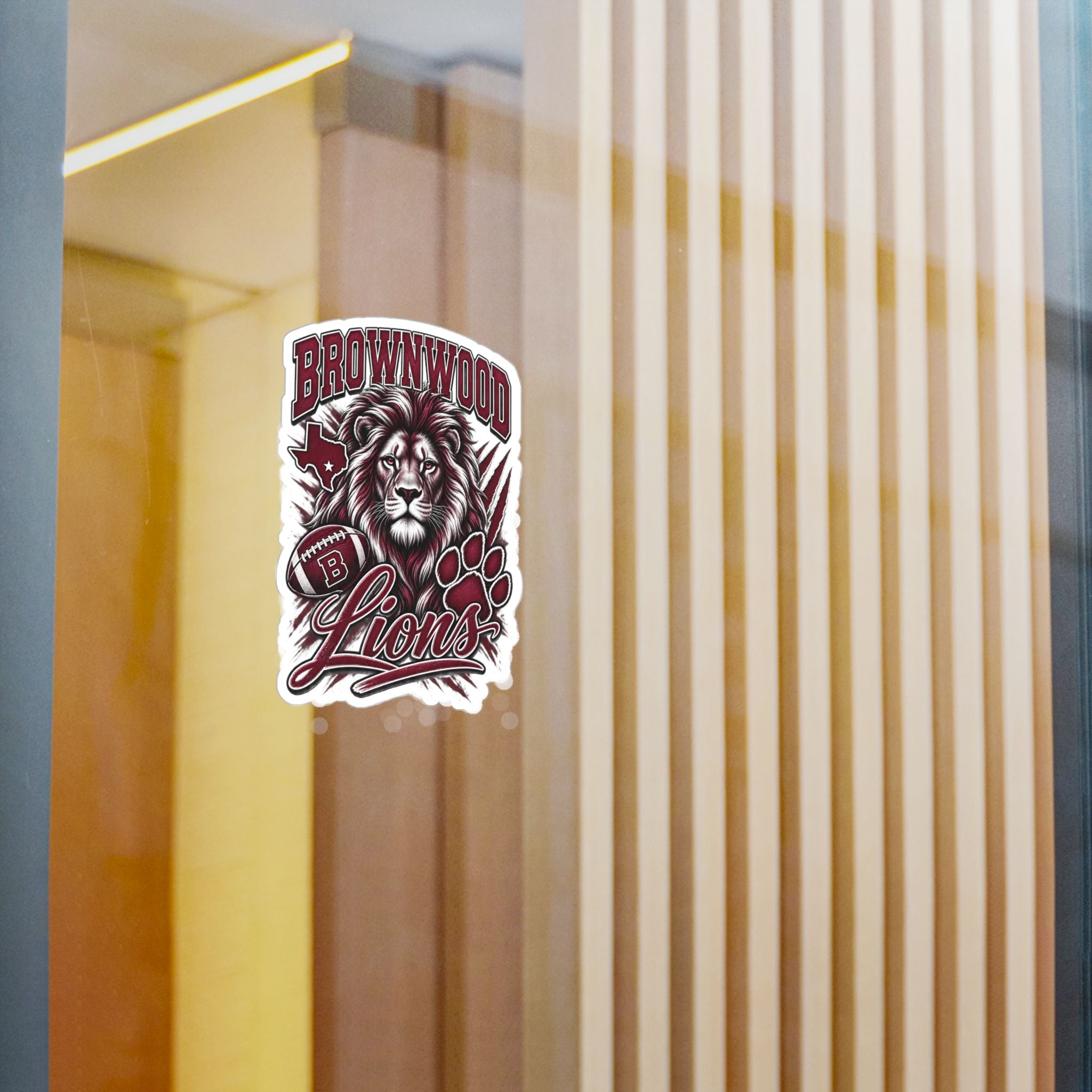 Brownwood Lions Kiss-Cut Vinyl Decals