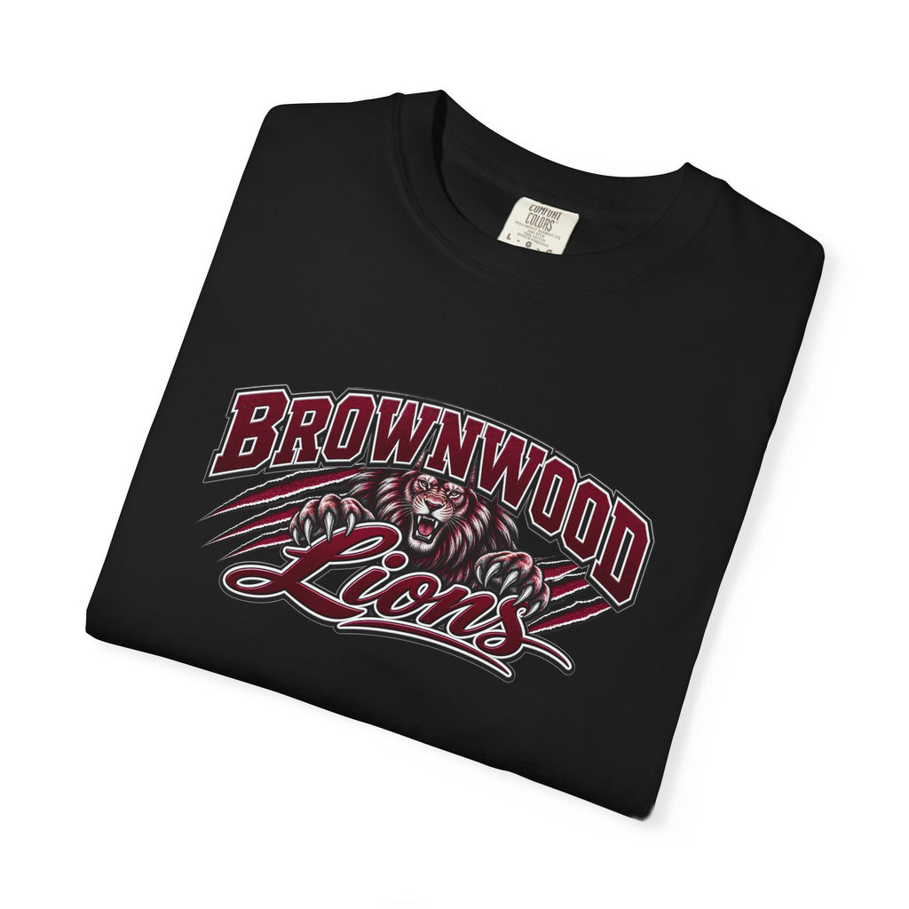 Brownwood Lions T-Shirt — High School Football Family Game Day Tee (EMAIL FOR YOUR OWN DESIGN W/NAME AND #)
