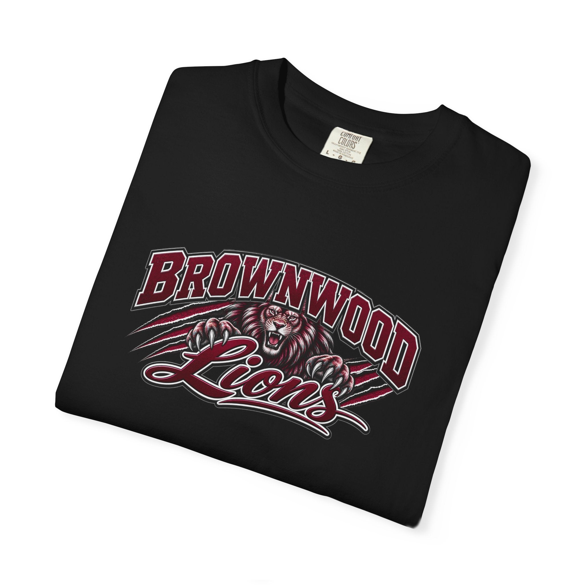 Brownwood Lions T-Shirt — High School Football Family Game Day Tee (EMAIL FOR YOUR OWN DESIGN W/NAME AND #)