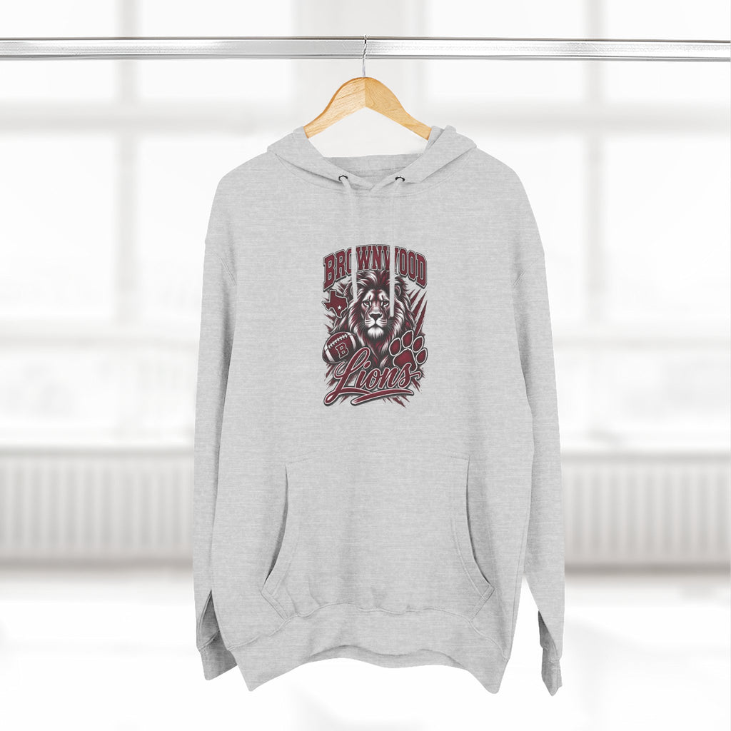 Brownwood Lions Three-Panel Fleece Hoodie