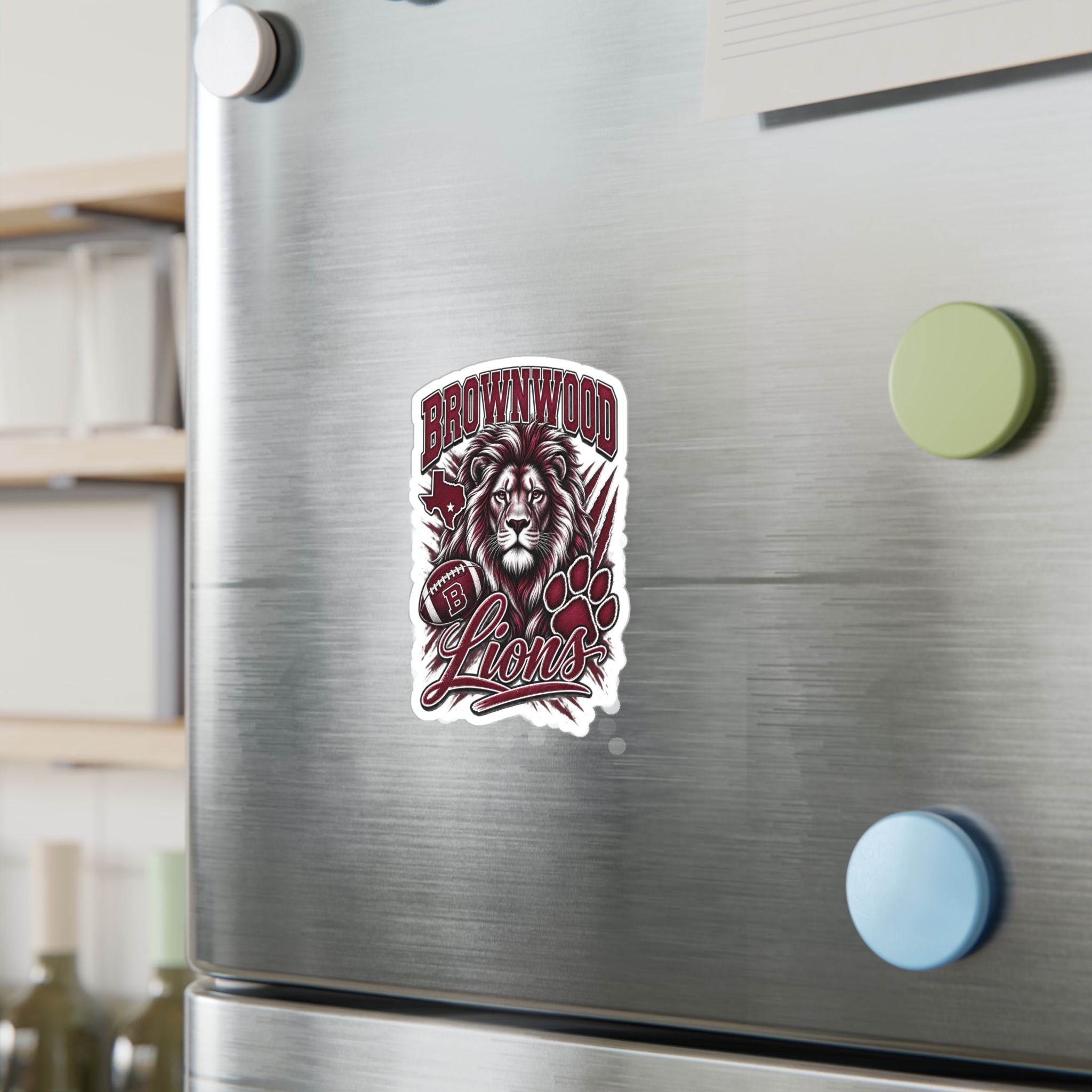 Brownwood Lions Kiss-Cut Vinyl Decals