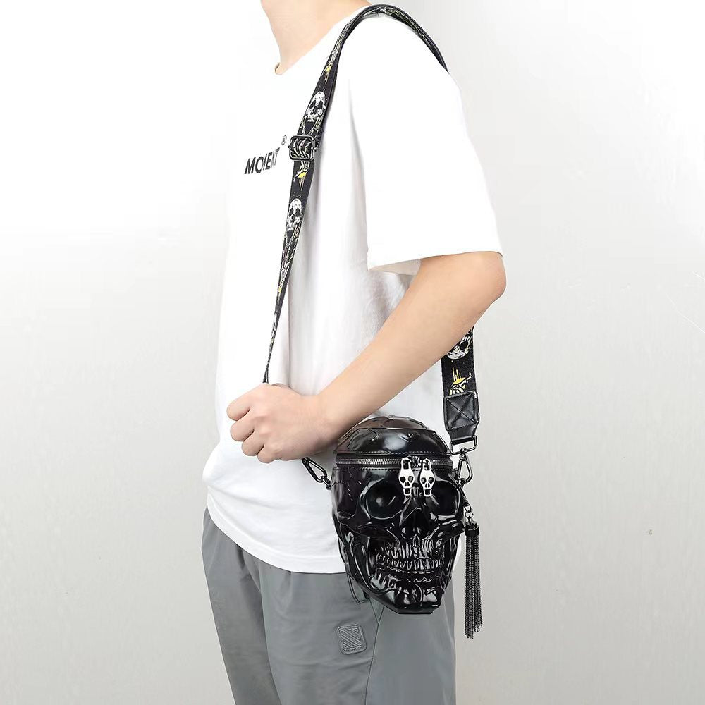 Dark Skull Tassel Shoulder Crossbody Bag