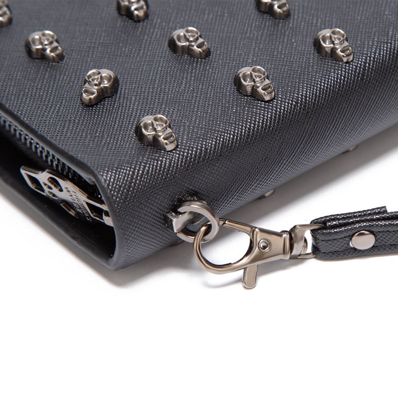 Skull Design PU Coin Purse and Card Holder
