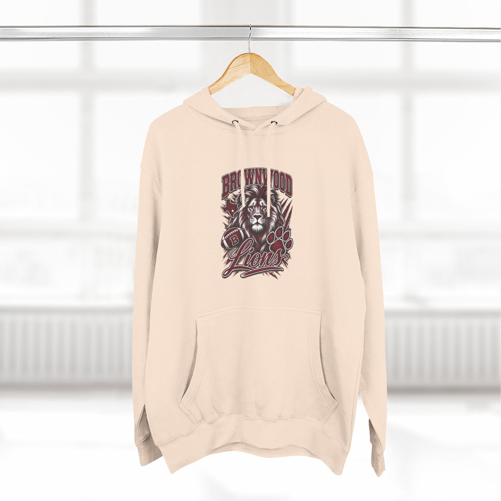 Brownwood Lions Three-Panel Fleece Hoodie