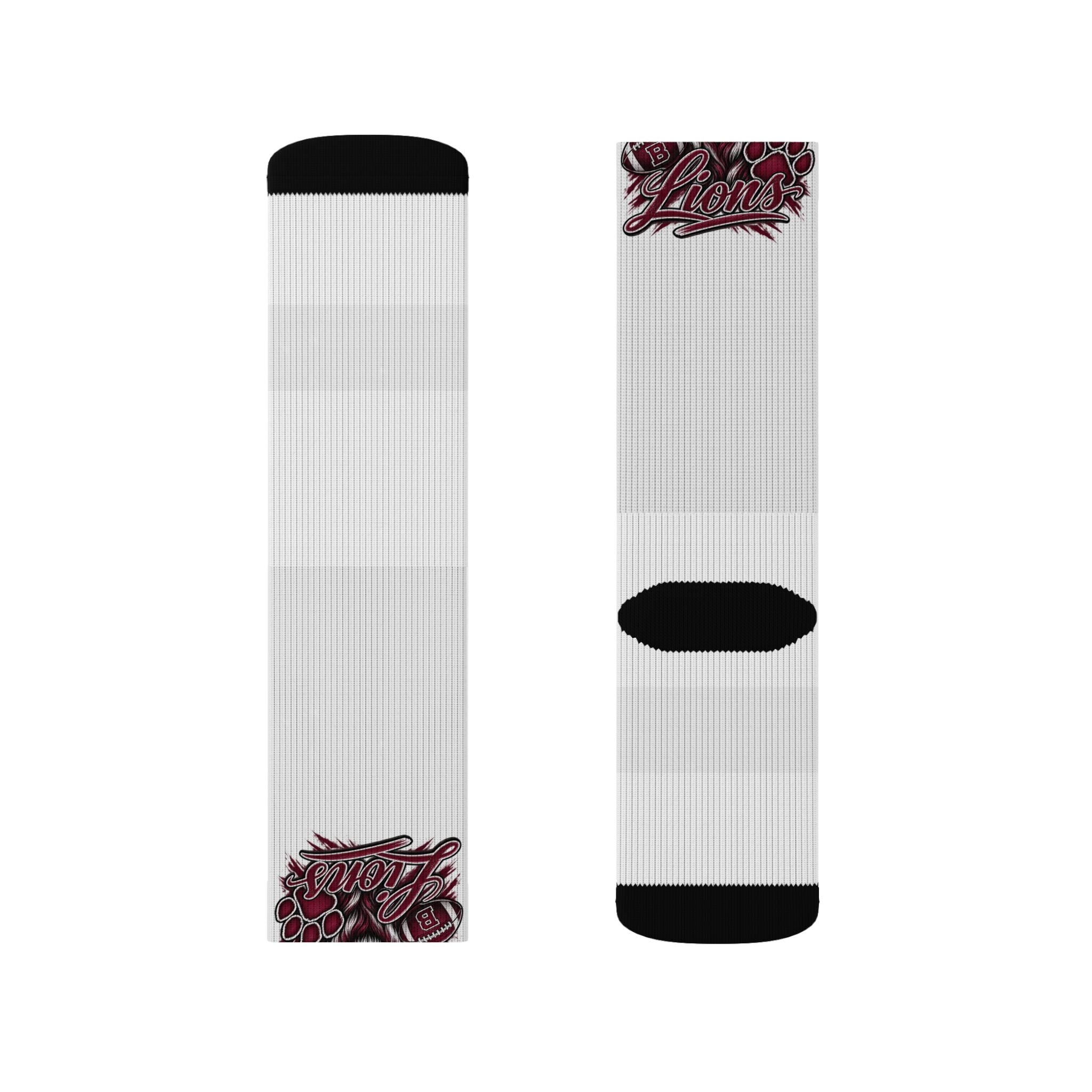 Brownwood Lions Sublimation Socks