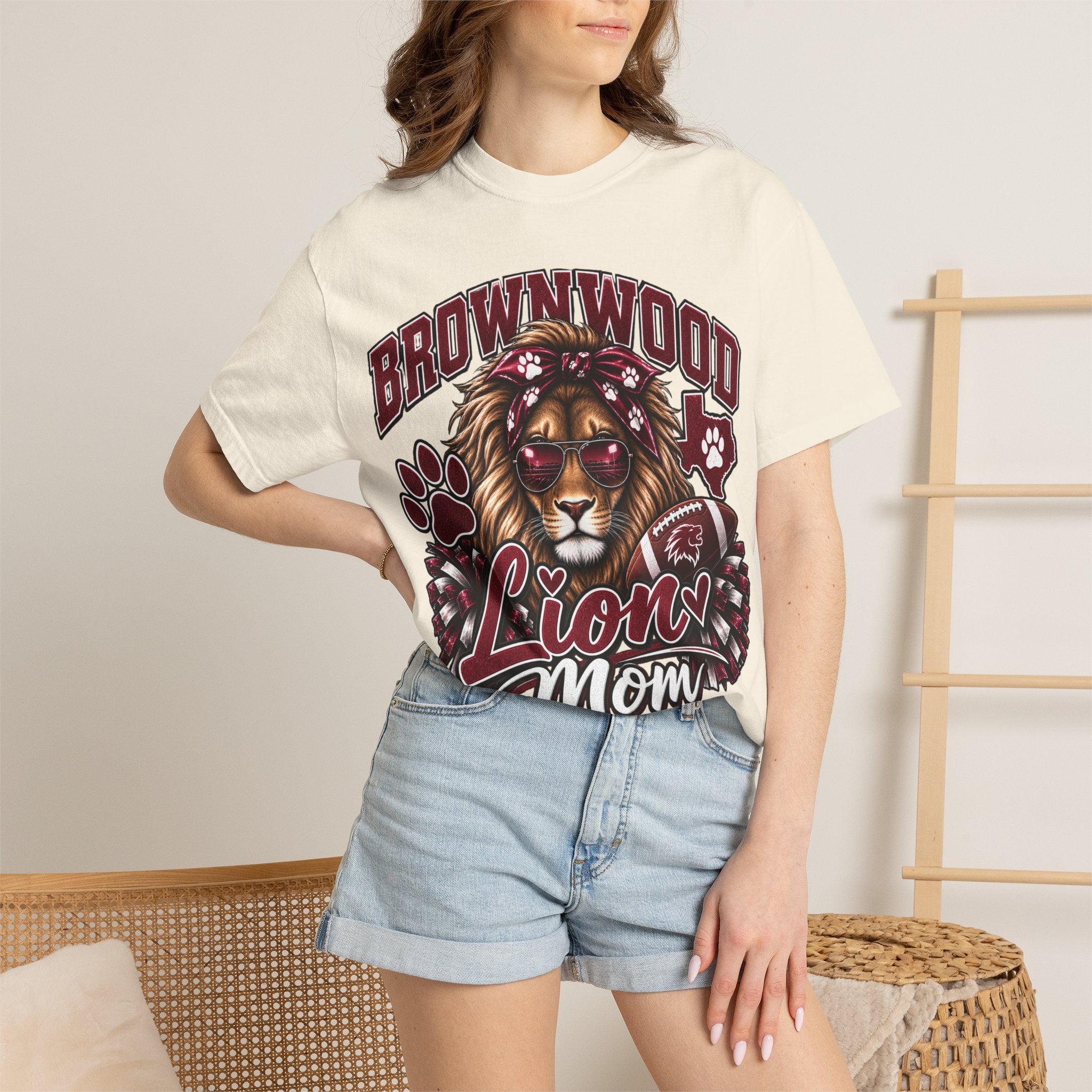 Brownwood Lions Mom T-shirt