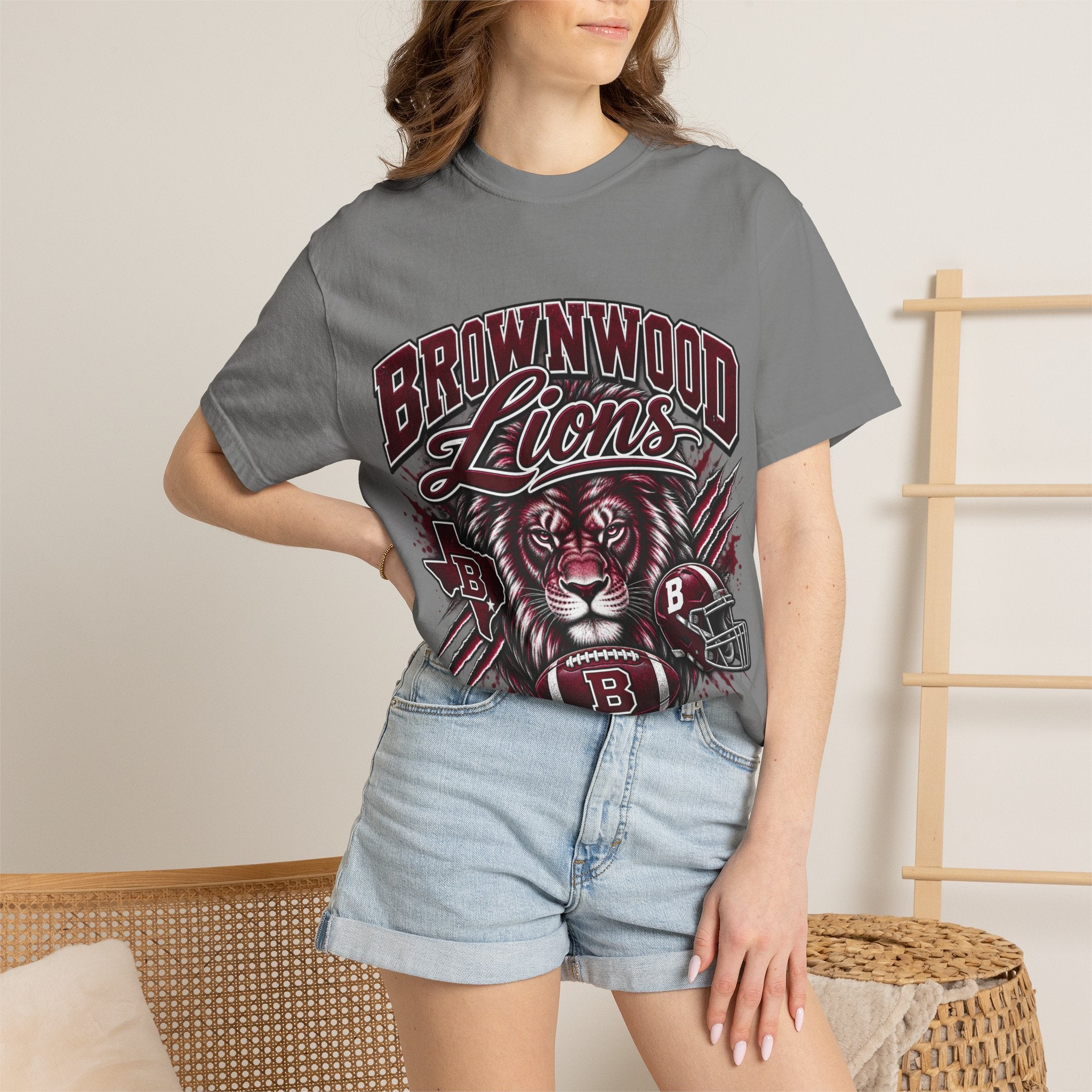 Brownwood Lions T‑Shirt — Football Lion Team Tee