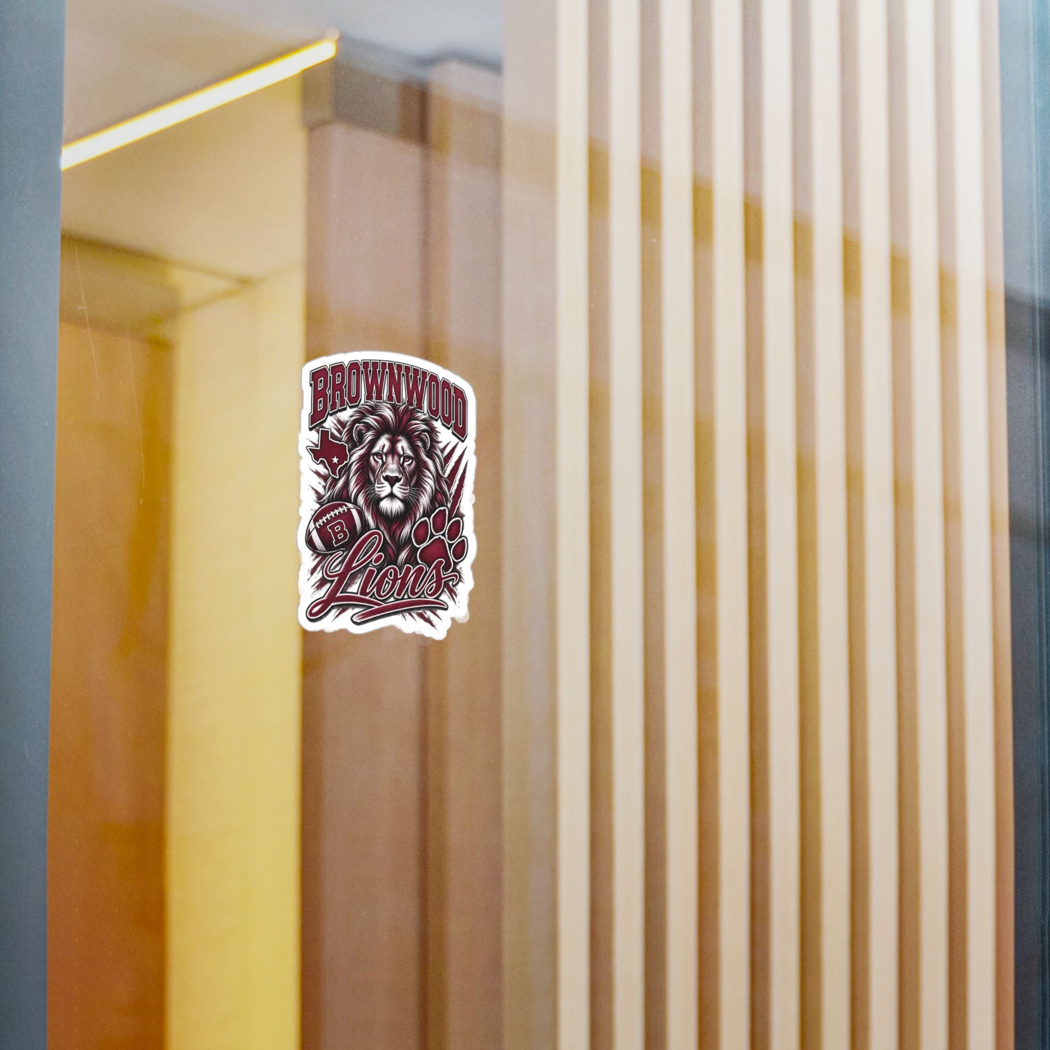 Brownwood Lions Kiss-Cut Vinyl Decals