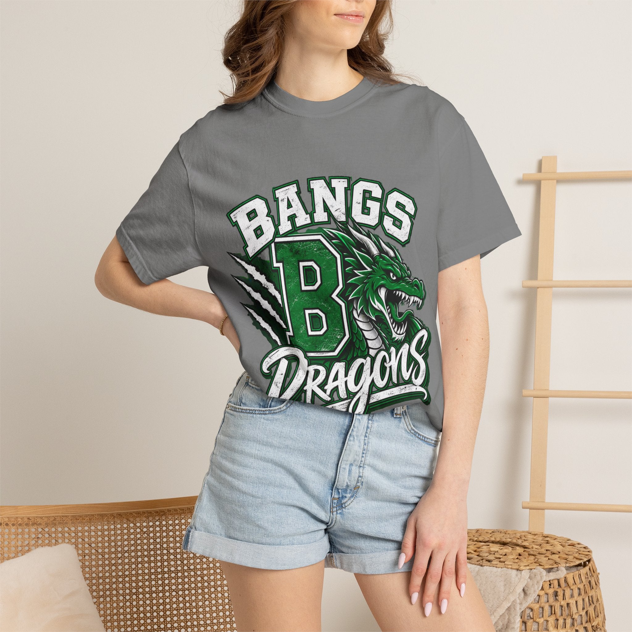 Bangs Dragons Graphic T-Shirt