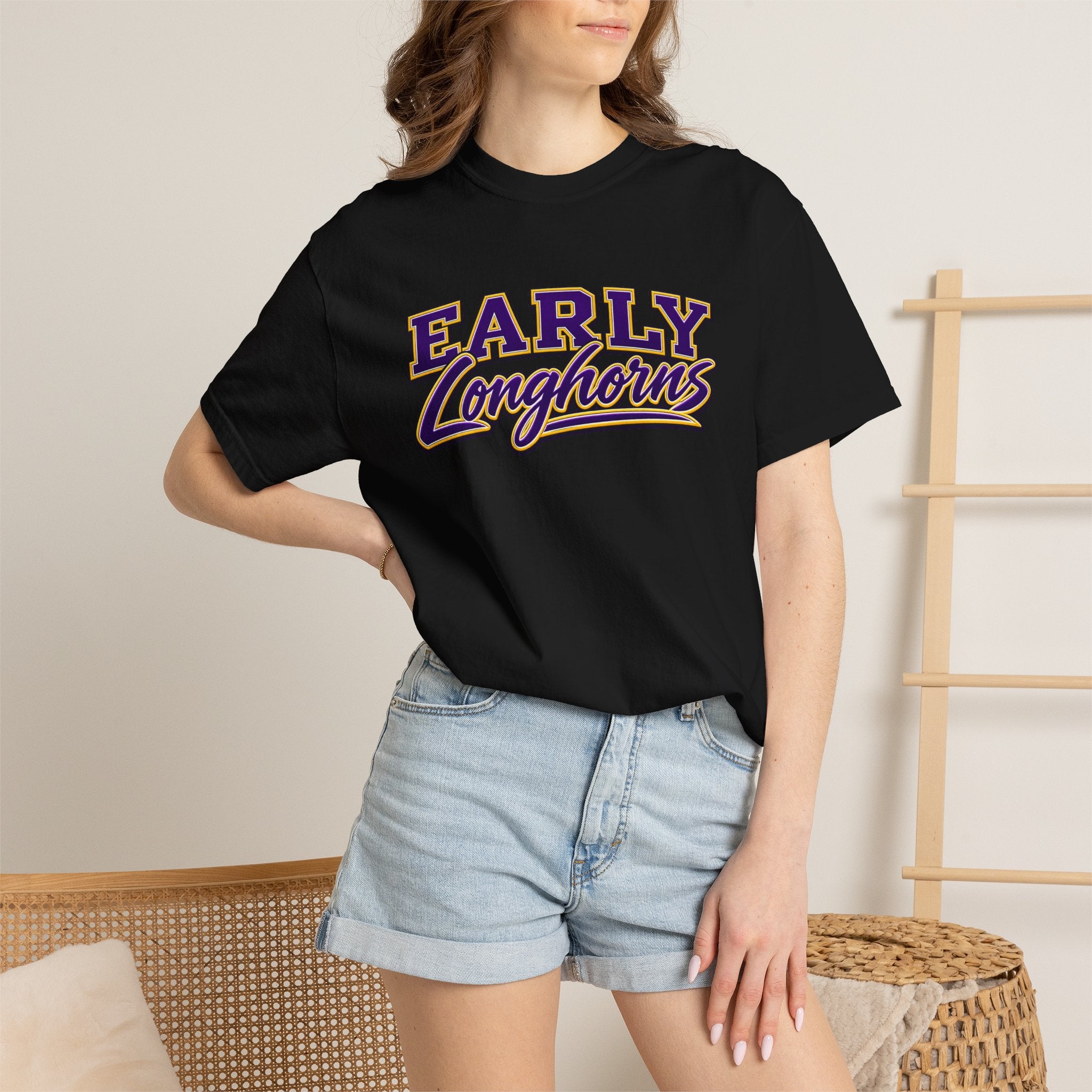 Early Longhorns T-Shirt — Family Football Back Design (EMAIL FOR A DESIGN THAT HAS YOUR NAME AND #)