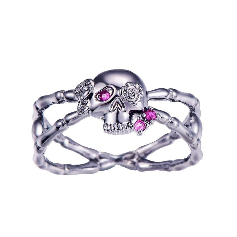 Skull Diamond Ring