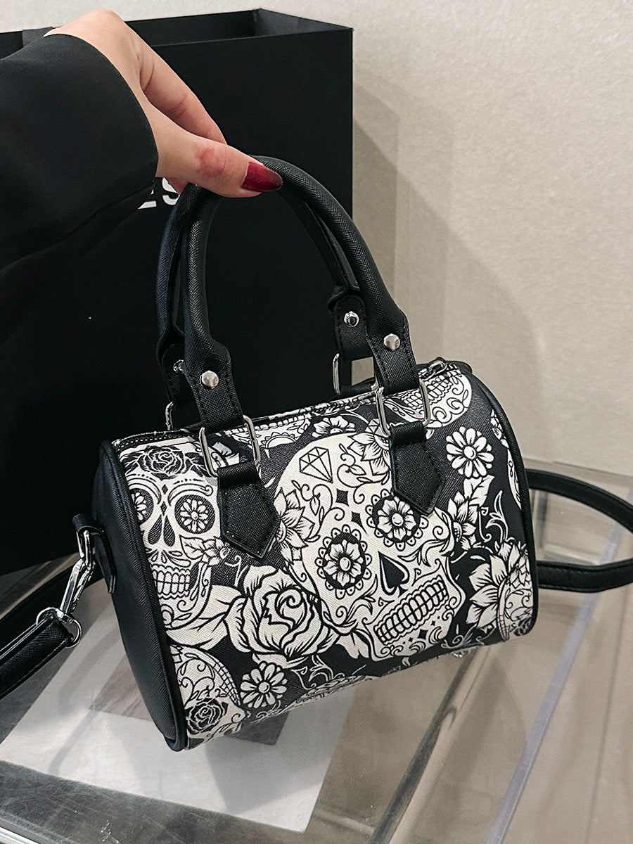 Fashion Skull Print Womens Shoulder Bag