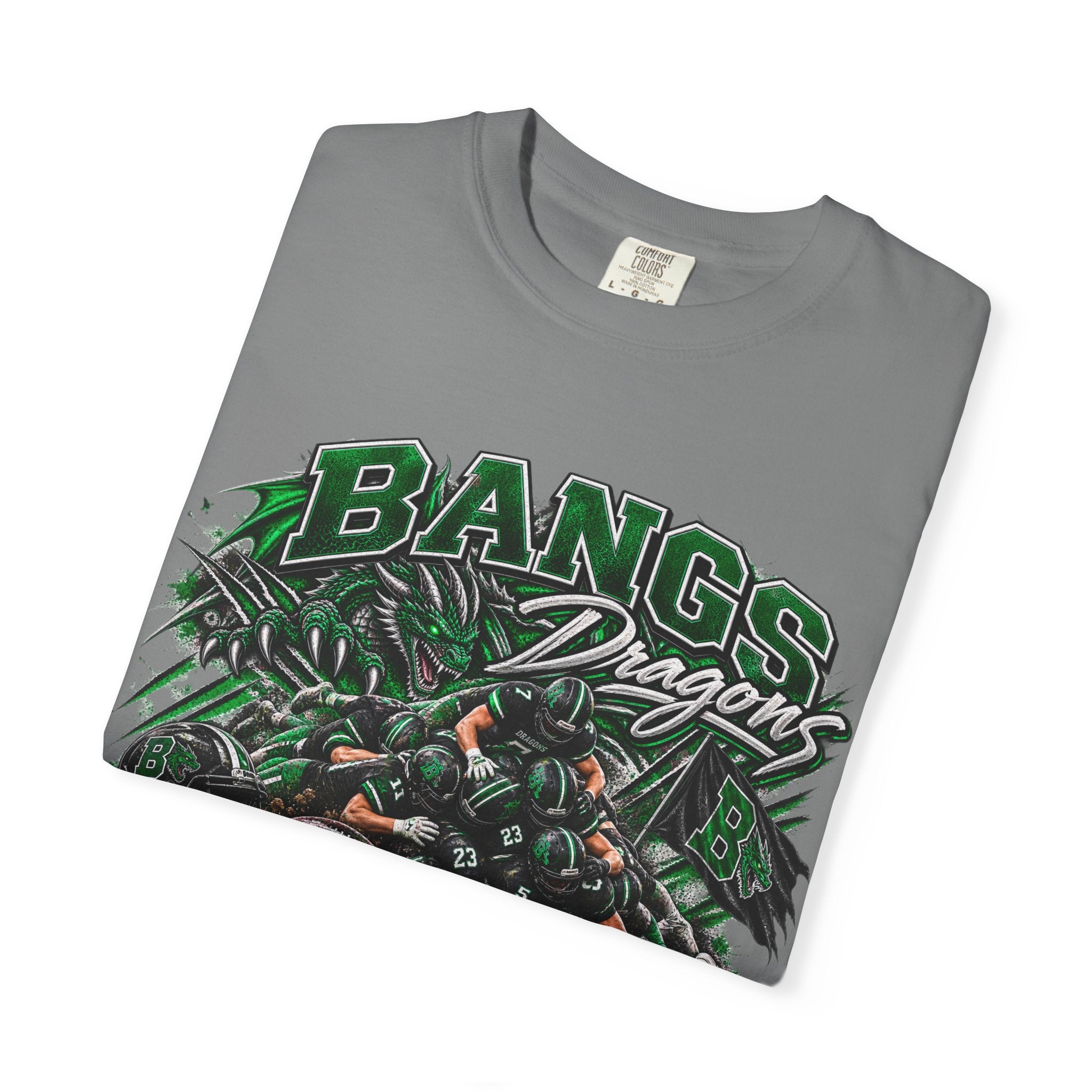 Dragon Team Graphic T-Shirt — “Bangs Dragons” School Spirit Tee