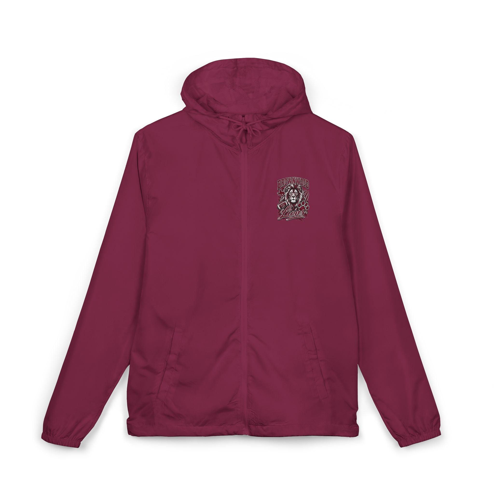 Brownwood Lions Unisex Full-Zip Windbreaker Jacket