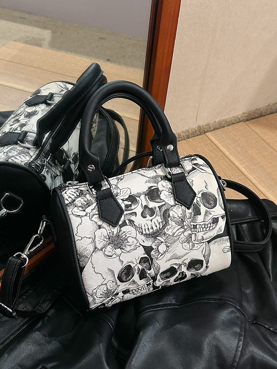 Fashion Skull Print Womens Shoulder Bag