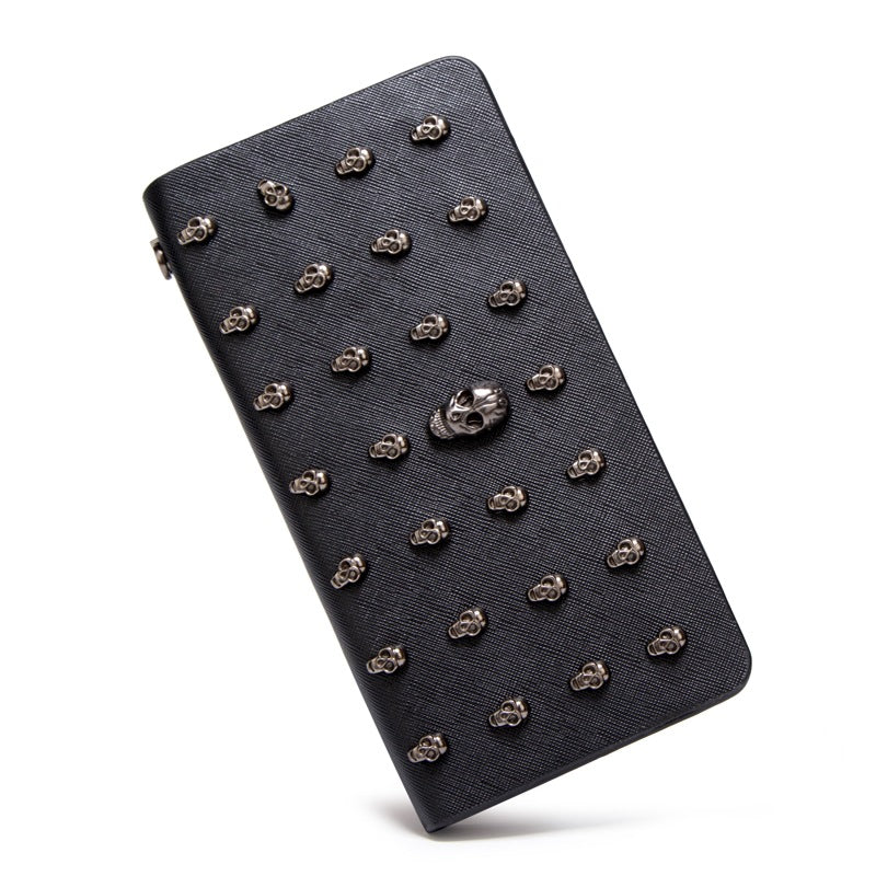 Skull Design PU Coin Purse and Card Holder