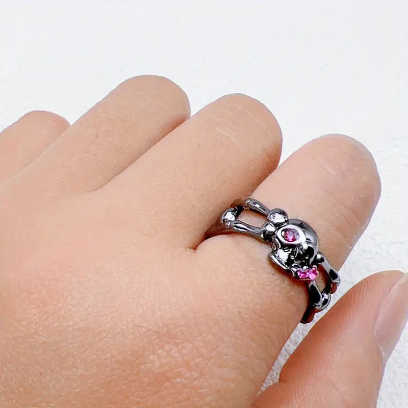 Skull Diamond Ring