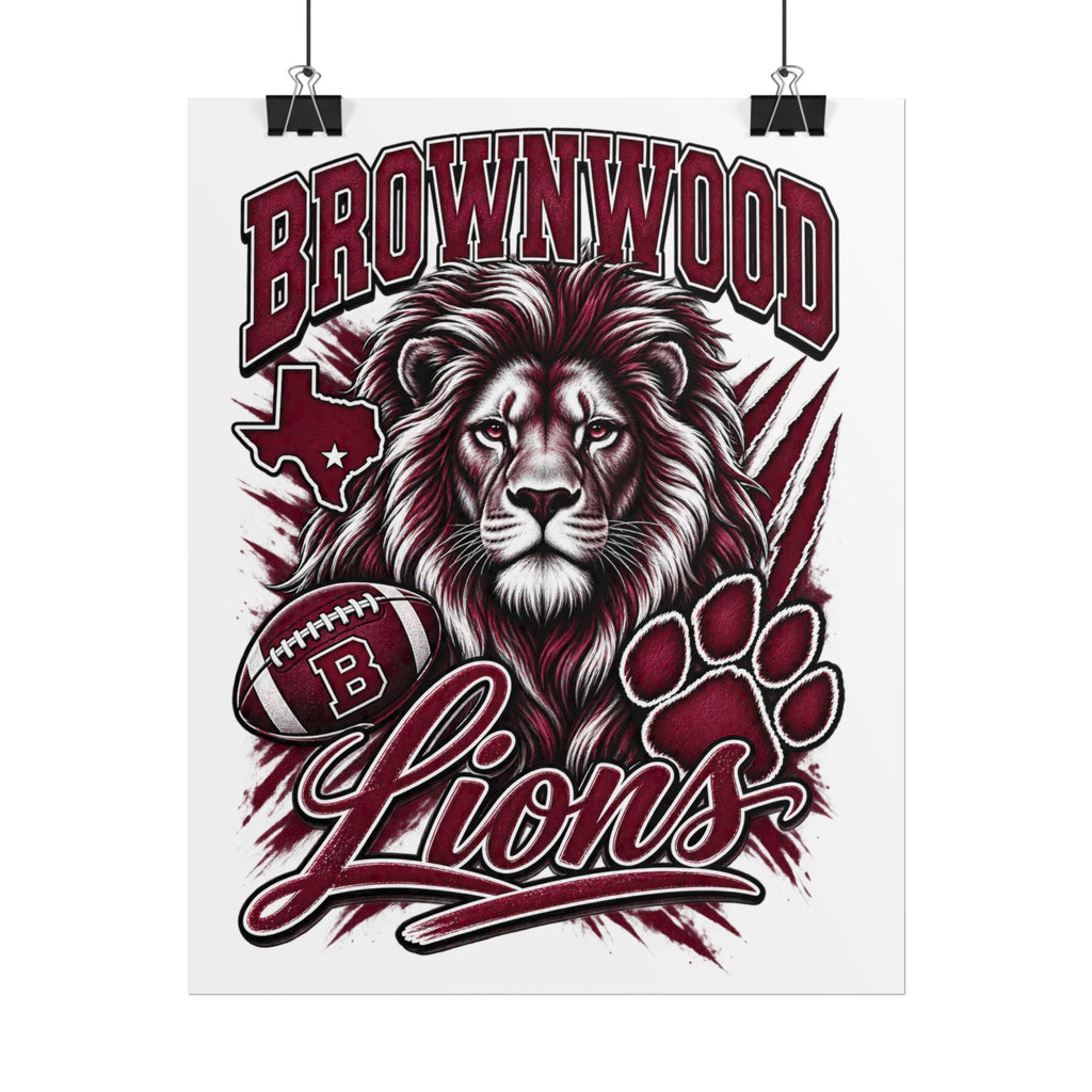 Brownwood Lions Rolled Posters