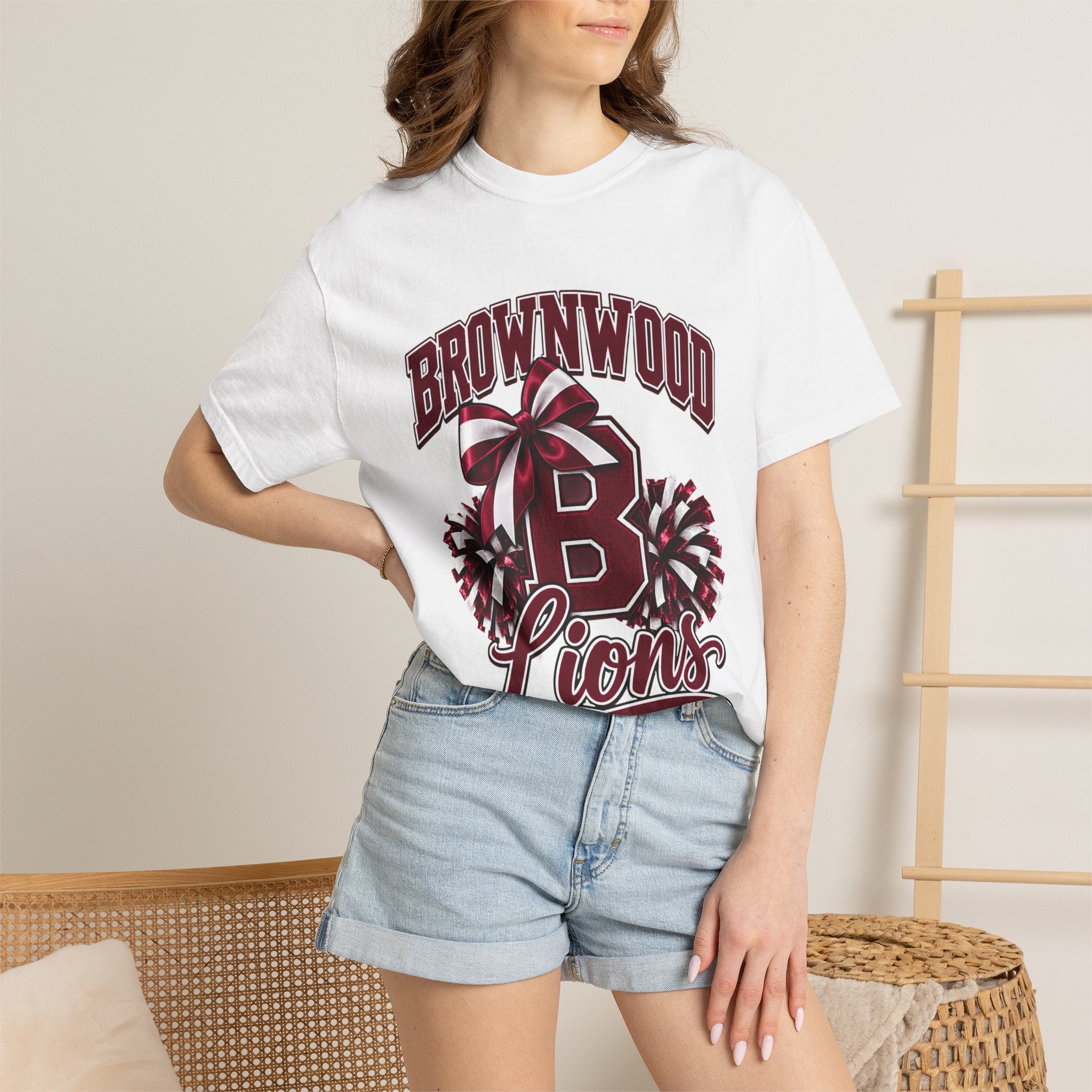 Brownwood Lions Cheer Graphic T-Shirt