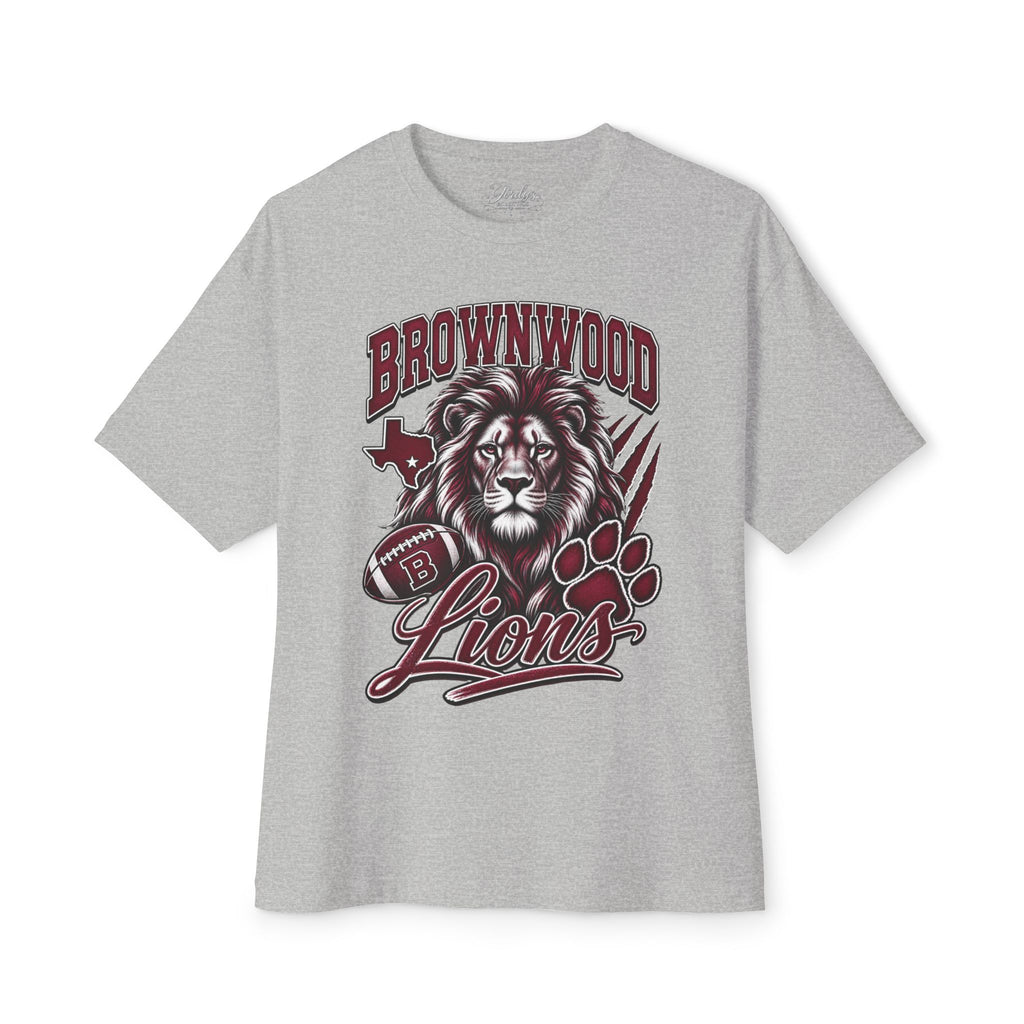 Brownwood Lions Unisex Graphic T-Shirt – Maroon & White
