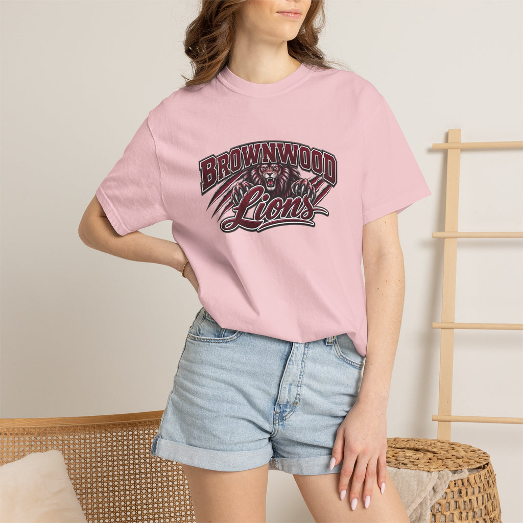 Brownwood Lions T-Shirt — High School Football Family Game Day Tee (EMAIL FOR YOUR OWN DESIGN W/NAME AND #)