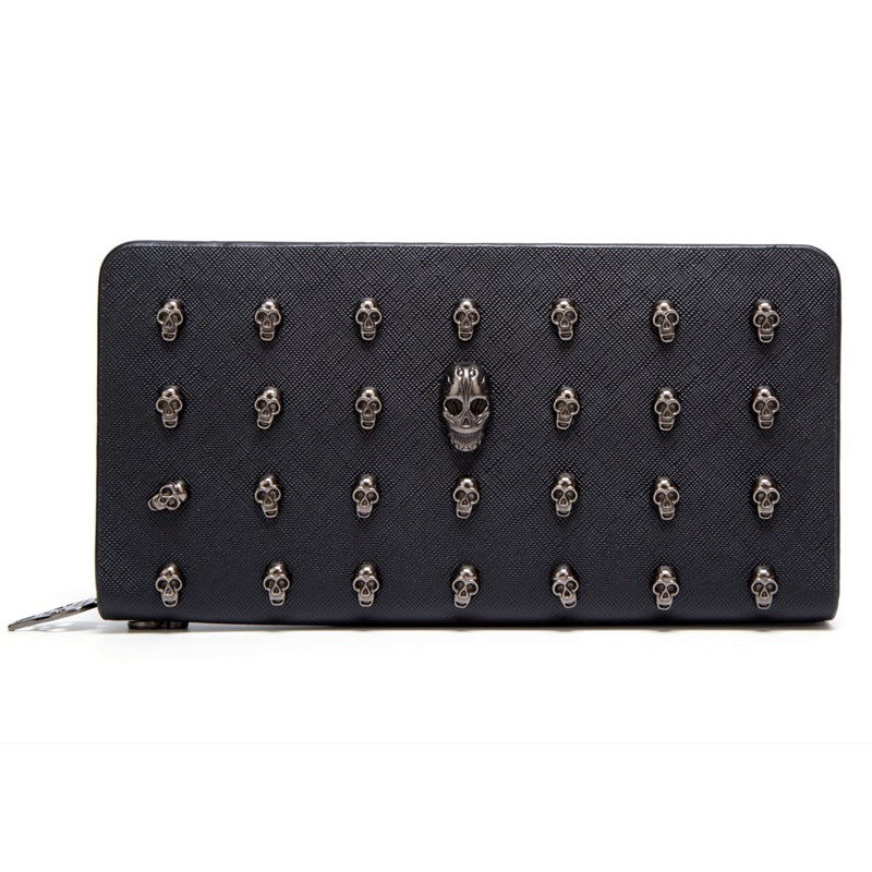 Skull Design PU Coin Purse and Card Holder