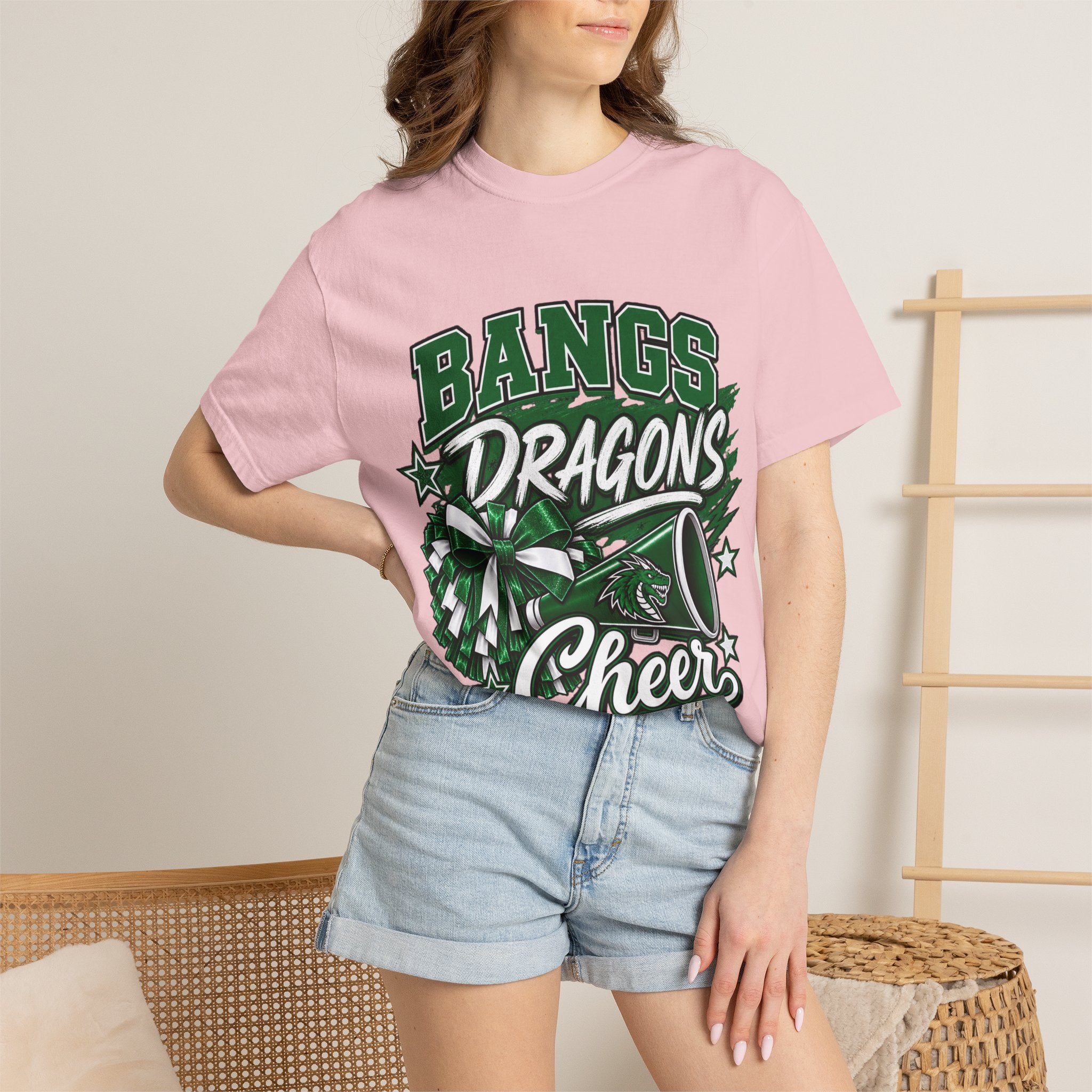Cheer Squad T‑Shirt — “Bangs Dragons Cheer” Spirit Tee