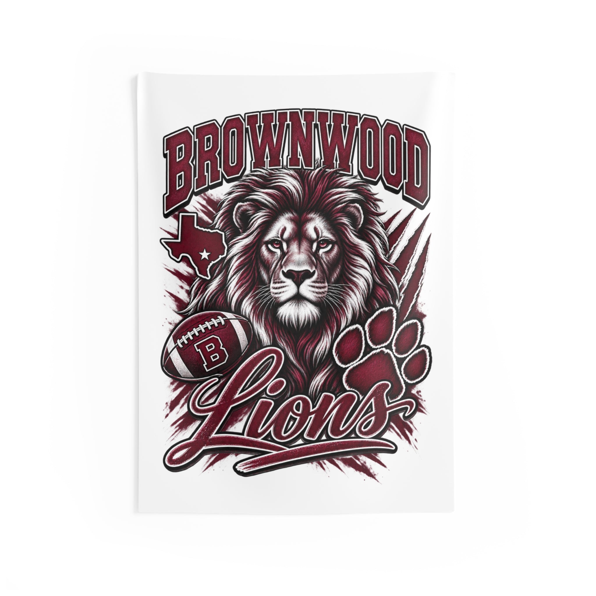 Brownwood Lions Indoor Wall Tapestry