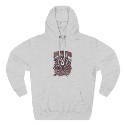 Brownwood Lions Three-Panel Fleece Hoodie