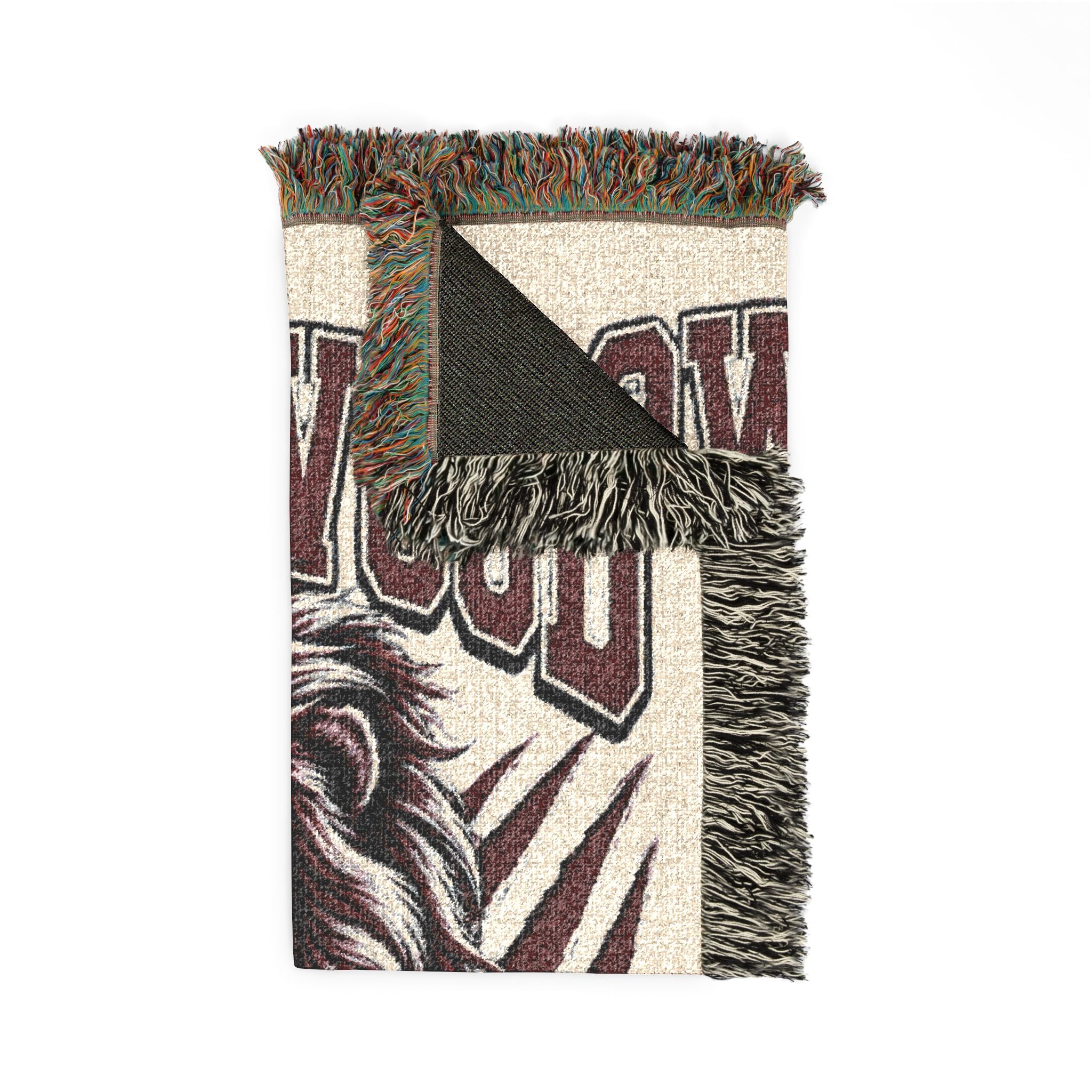 Brownwood Lions Woven Blanket