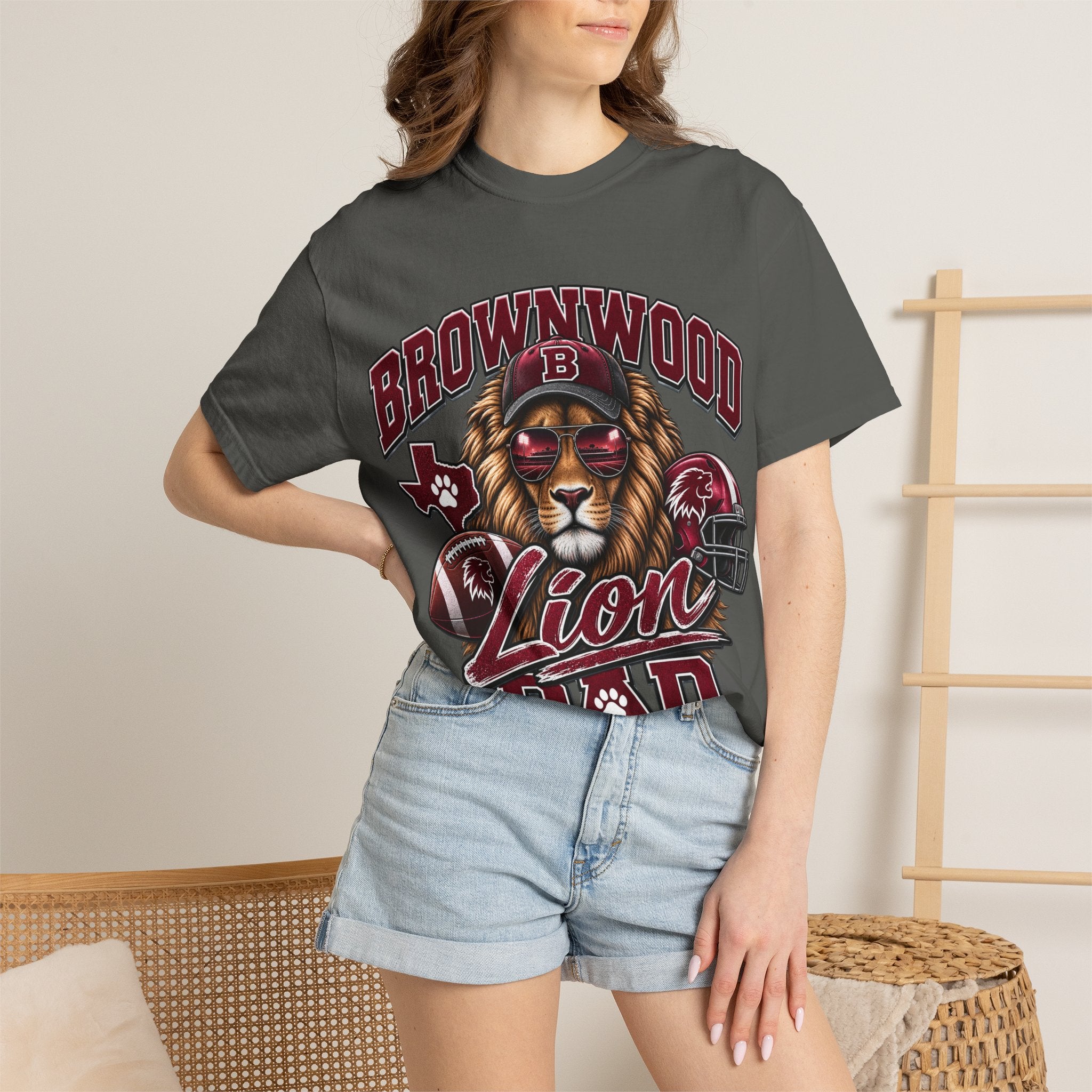 Brownwood Lion Dad T-Shirt
