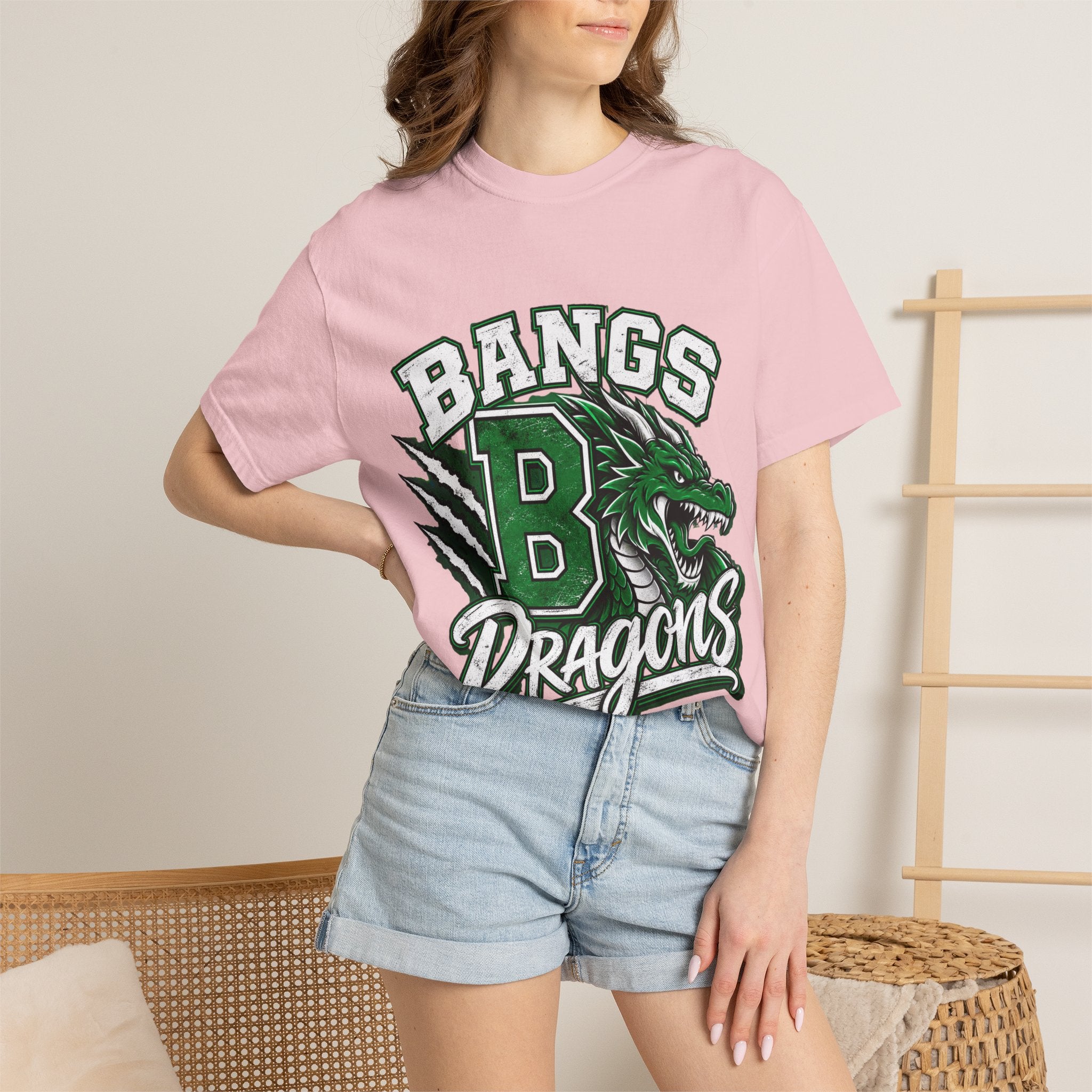Bangs Dragons Graphic T-Shirt