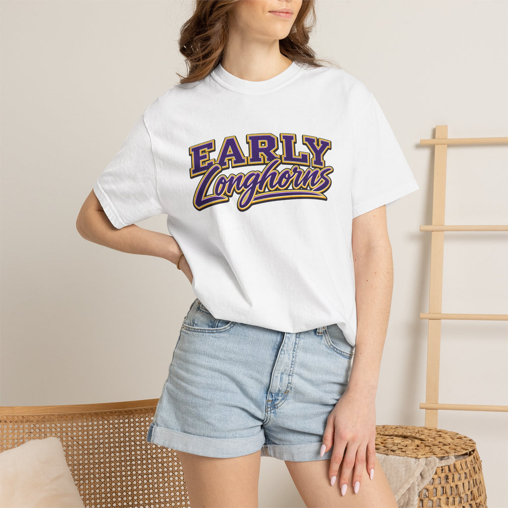 Early Longhorns T-Shirt — Family Football Back Design (EMAIL FOR A DESIGN THAT HAS YOUR NAME AND #)
