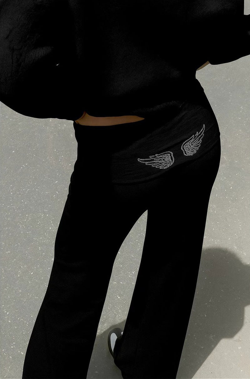 Angel Wings Sequin Hoodie