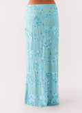 Embroidered Sequin Long Skirt