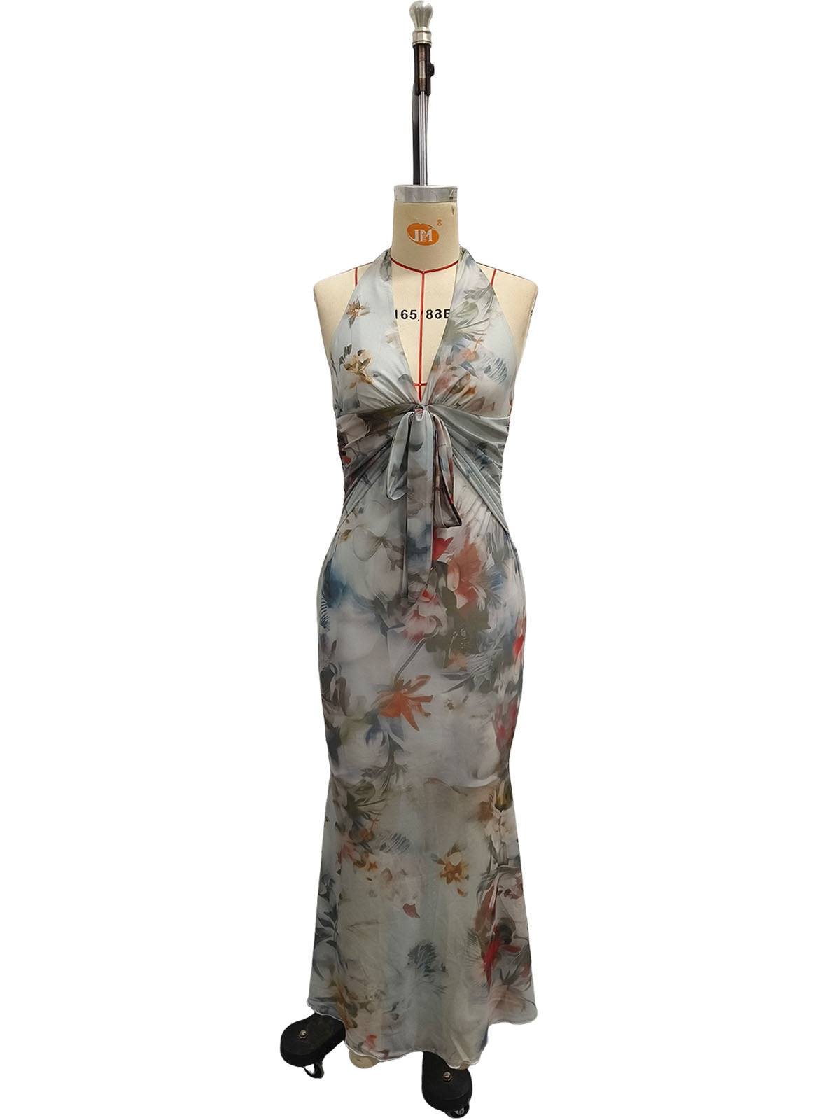 Floral V-Neck Sleeveless Dress