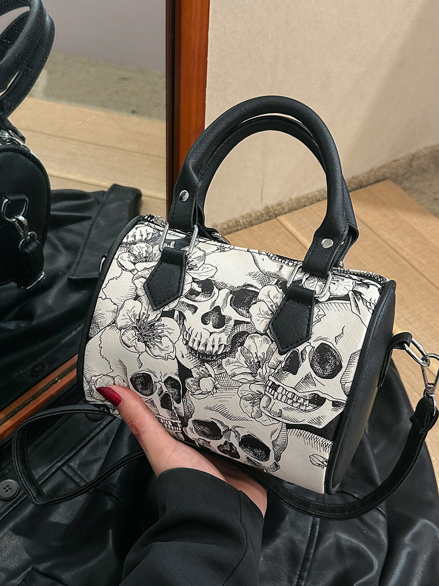 Fashion Skull Print Womens Shoulder Bag