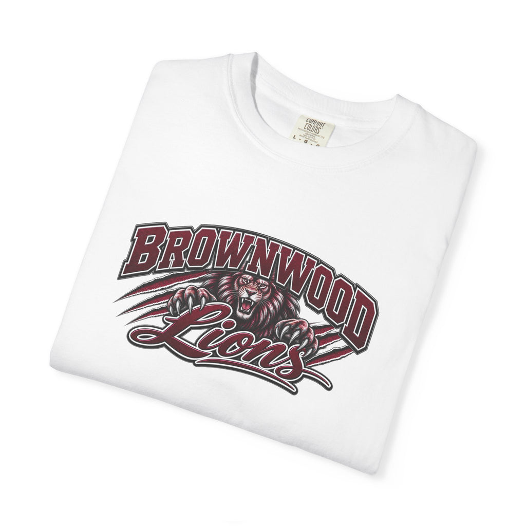Brownwood Lions T-Shirt — High School Football Family Game Day Tee (EMAIL FOR YOUR OWN DESIGN W/NAME AND #)