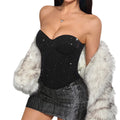 Sequin Strapless Tube Top