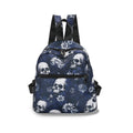 Gothic Skull Print Nylon Backpack