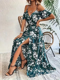 Floral Strapless Maxi Dress