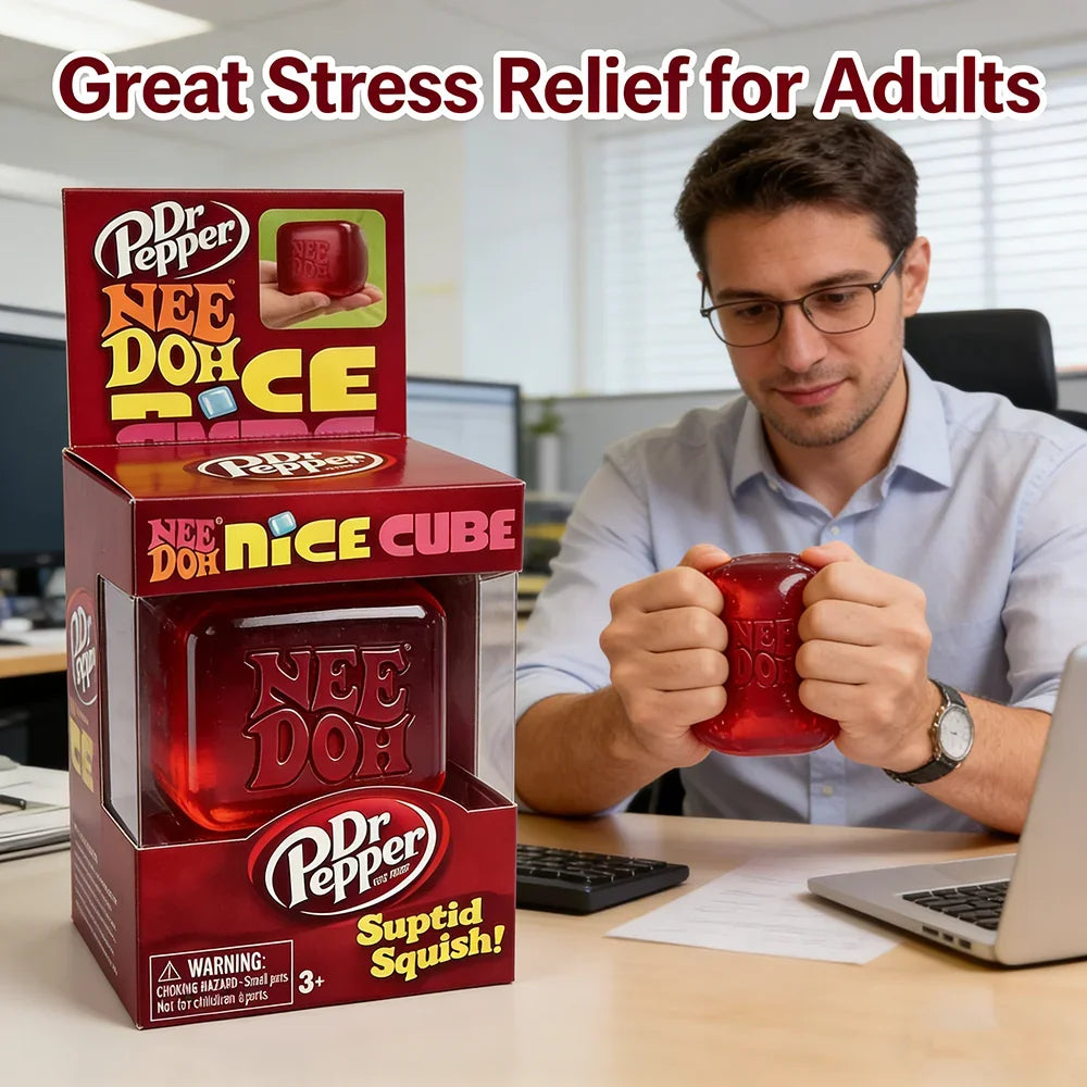 Dr Pepper Squishy Stress Cube